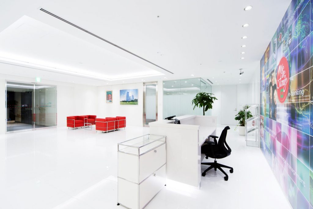 CTBC（中國信託商業銀行） オフィスデザイン レセプションエリア